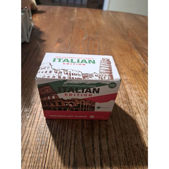 Briston Italian Vocabulary Flash Cards Learn Italian 15 Categories Double Sided - Picture 4 of 5